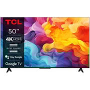 تلفزيون تي سي أل بشاشة HD LCD ألترا ودقة 4K يدعم جوجل قياس 50 بوصة (موديل 2024) V6B