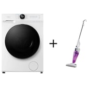 Midea Front Load Washer 10 kg MF200W100WBTGCC + Vacuum Cleaner SC861