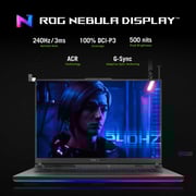 Asus ROG Strix G18 Gaming (2025) Laptop - 2nd Seres / Intel Core Ultra 9-275HX / 18inch 2.5K / 1TB SSD / 32GB RAM / 16GB NVIDIA GeForce RTX 5080 / Win11 Home / English & Arabic Keyboard / Eclipse Gray / Middle East version - [G815LW-S9033W] - Pre-order