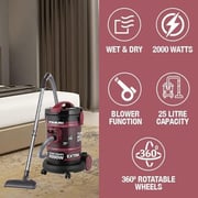 Nikai Vacuum Cleaner with Blower Function, 2000W – NVC350TX