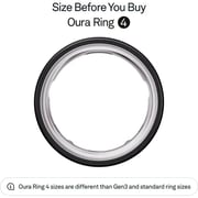 Oura Smart Ring 4 Size 11 Black