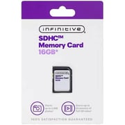 Infinitive SDHC Memory Card 16GB Black SDHC-W11102-0523-L