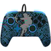 PDP Sheikah Shoot Rematch Glow Wired Controller Black/Blue