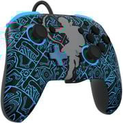 PDP Sheikah Shoot Rematch Glow Wired Controller Black/Blue