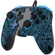PDP Sheikah Shoot Rematch Glow Wired Controller Black/Blue