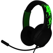 PDP 049-015-JGR Airlite Glow Wired On Ear Headset Jolt Green