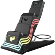 PDP Afterglow Wave Dual Charger Black
