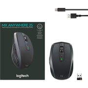 Logitech MX Anywhere 2S Wireless Laser Mouse Black