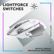 Logitech G502 X Plus Lightspeed Wireless Optical Gaming Mouse White