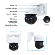 Zosi 1NC-2914M-S-UK Solar Panel Wireless Camera