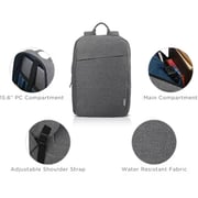 Lenovo Casual Backpack Grey 15.6Inch + M300 Wireless Mouse