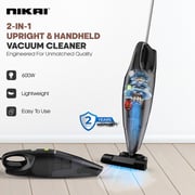 Nikai 2-in-1 Upright & Handheld Vacuum Cleaner, 600W, Washable Dust Bag, HEPA & Mesh Filtration – NVC320H1