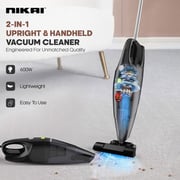 Nikai 2-in-1 Upright & Handheld Vacuum Cleaner, 600W, Washable Dust Bag, HEPA & Mesh Filtration – NVC320H1