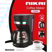 N​ikai 1.25L Coffee Maker 750W with Anti-Drip Function – NCM1210AX