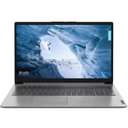 Lenovo IdeaPad 1 15IAU7 (2022) Laptop - 12th Gen / Intel Core i7-1255U / 15.6inch FHD / 512GB SSD / 16GB RAM / Shared Intel Iris Xe Graphics / Windows 11 Home / English & Arabic Keyboard / Cloud Grey / Middle East Version - [82QD00G6AX]