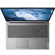 Lenovo IdeaPad 1 15IAU7 (2022) Laptop - 12th Gen / Intel Core i7-1255U / 15.6inch FHD / 512GB SSD / 16GB RAM / Shared Intel Iris Xe Graphics / Windows 11 Home / English & Arabic Keyboard / Cloud Grey / Middle East Version - [82QD00G6AX]