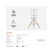 Porodo Artistic TV Floor Tripod Stand White