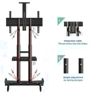 Newstar Sturdy TV Cart Stand Black