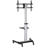 Newstar Sturdy TV Cart Stand Silver/Black