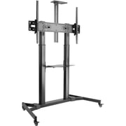 Newstar Telescopic TV Cart Stand Matte Black