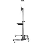 Newstar Height Adjustable TV Stand Silver/Black