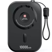 Swiss Military Wireless Magnetic Power Bank 10000mAh Black SM-WL-3IN1