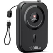 Swiss Military Wireless Magnetic Power Bank 10000mAh Black SM-WL-3IN1