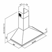 Sanmica Pyramidal Cooker Hood SMH60PIX