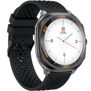 Swiss Military DOM 7 Gun Metal Smartwatch Silver/Black - SM-WCH-DOM7-GUNF-BLKS