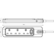 Rafeed WA30008 Extension Socket 2990W