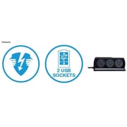 Masterplug SRGDUK64PB3 Compact Extension Socket