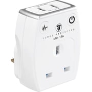 Masterplug Dual Port Wall Charger White