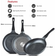 Sonex Die Cast Aluminum Non Stick Mac Fry Pan 1pc - 52281GM