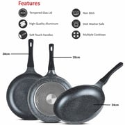 Sonex Die Cast Aluminum Non Stick Mac Fry Pan 1pc - 52282GM