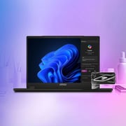 MSI Commercial 14 H (2025) Laptop - 2nd Series / Intel Core 7-240H / 14inch FHD+ / 1TB SSD / 16GB RAM / Shared Intel Graphics / Windows 11 Pro / English & Arabic Keyboard / Solid Gray / Middle East Version - [A2RMG]