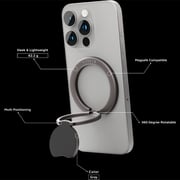 Levelo Orbit MagSafe Ring Holder Grey