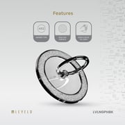 Levelo Nova Glitter MagSafe Ring Holder Black