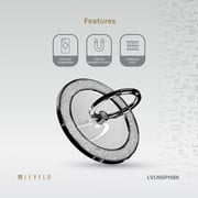 Levelo Nova Glitter MagSafe Ring Holder Black