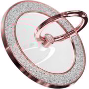 Levelo Nova Glitter MagSafe Ring Holder Rose Gold