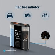 Powerology Jump Starter With Tire Inflator 8800mAh Transparent PPBCHA47-TP