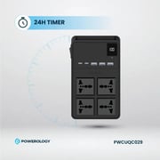 Powerology PWCUQC029 4 Way Power Strip 2500W