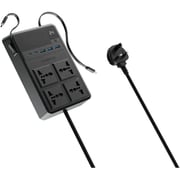 Powerology PWCUQC029 4 Way Power Strip 2500W