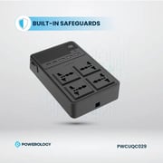 Powerology PWCUQC029 4 Way Power Strip 2500W
