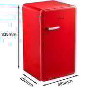 Midea Single Door Refrigerator 142 Litres MDRD142SLE32AE
