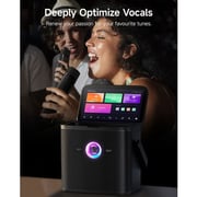 Ikarao All-in-One Karaoke Speaker With Screen Black