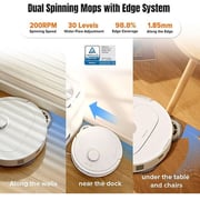 Roborock Q Revo MaxV Robotic Vacuum Cleaner White QR0PEP+EWFD20HRR