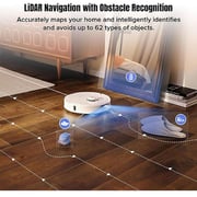 Roborock Q Revo MaxV Robotic Vacuum Cleaner White QR0PEP+EWFD20HRR