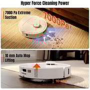 Roborock Q Revo MaxV Robotic Vacuum Cleaner White QR0PEP+EWFD20HRR