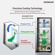 Hitachi Top Mount Refrigerator 760 Litres RV760PUK7K4BBK