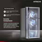 Hitachi Top Mount Refrigerator 760 Litres RV760PUK7K4BBK